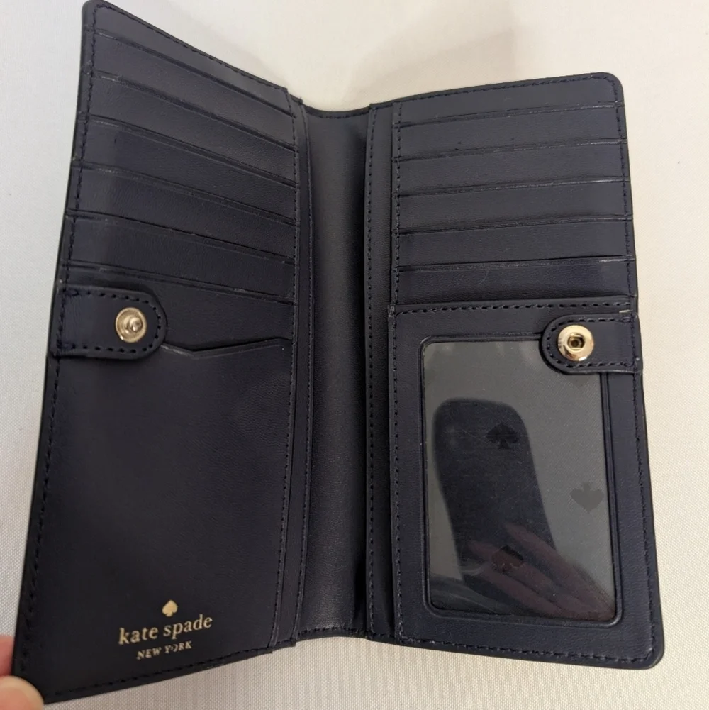 Kate Spade Staci Tea Garden Toss Bifold And Small Wallet Set As Is